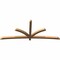 Ekena Millwork Davenport Timber Gable Bracket, Western Red Cedar, 108"W x 45"H x 3 1/2"D x 3 1/2"F, 10/12 Pitch GBW108X45X0404DAV00SWR - alternate 5